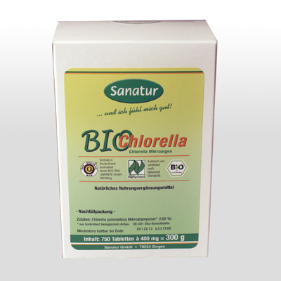 Chlorella 750 Tabletten Nachfüllpackung